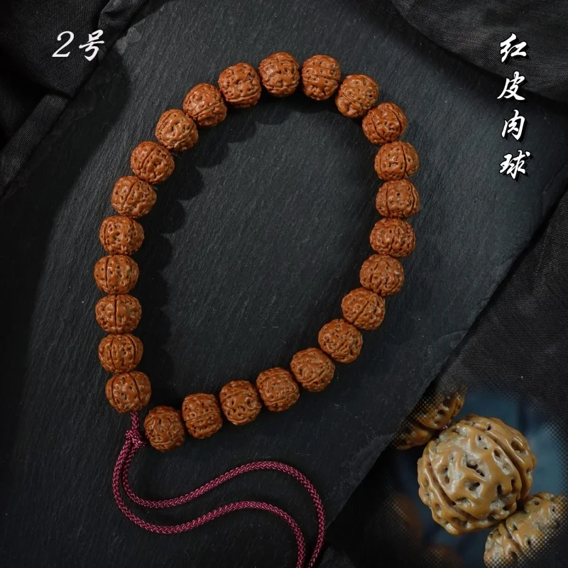 Imagem -03 - Grande e Pequeno Semente Rudraksha Bodhi Handheld Beads Natural Raw Seed Pulseira Colar Rosário Acessórios