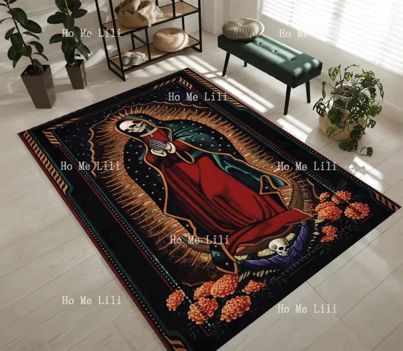 

Skull Tattoo Rug Personalized Gift For Him Her