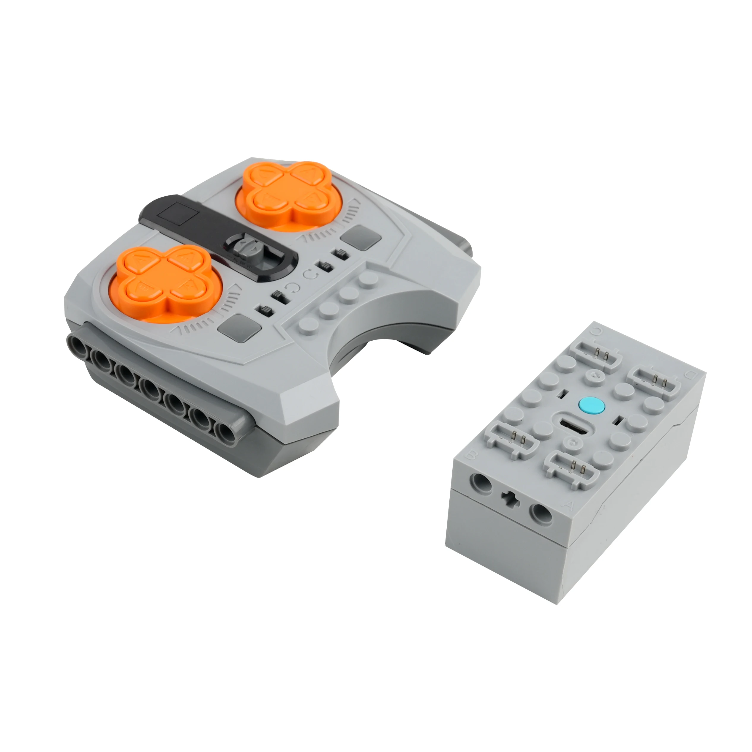 

2.4G 8-скоростной набор дистанционного управления с чехлом для аккумуляторной батареи и двигателем для моделей и транспортных средств MOC Building Blocks