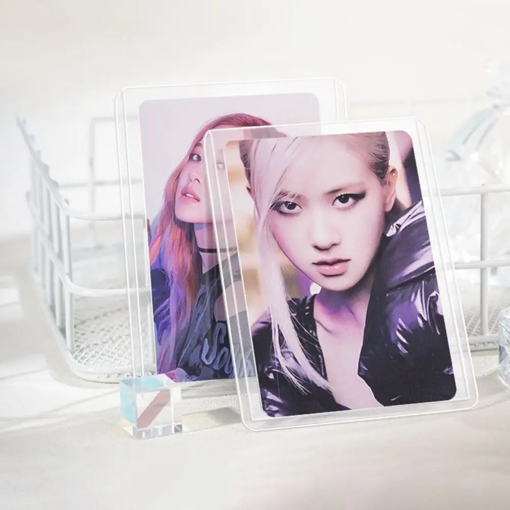 New Transparent Photocard Holder PVC Moisture-proof Photo Protective Cover Anti-Scratch Card Collecting Holder