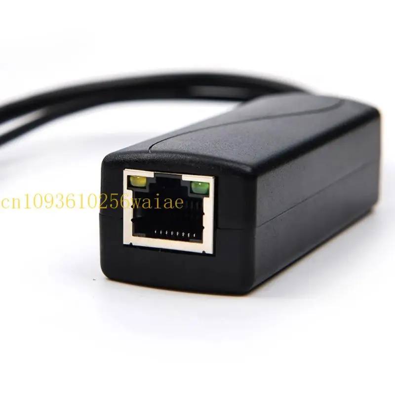 652f ความทนทาน Gigabit Poe Splitter DC5.5x2.1mm POE ตัวแยกสำหรับแอปพลิเคชันเครือข่ายที่บ้านและสำนักงาน