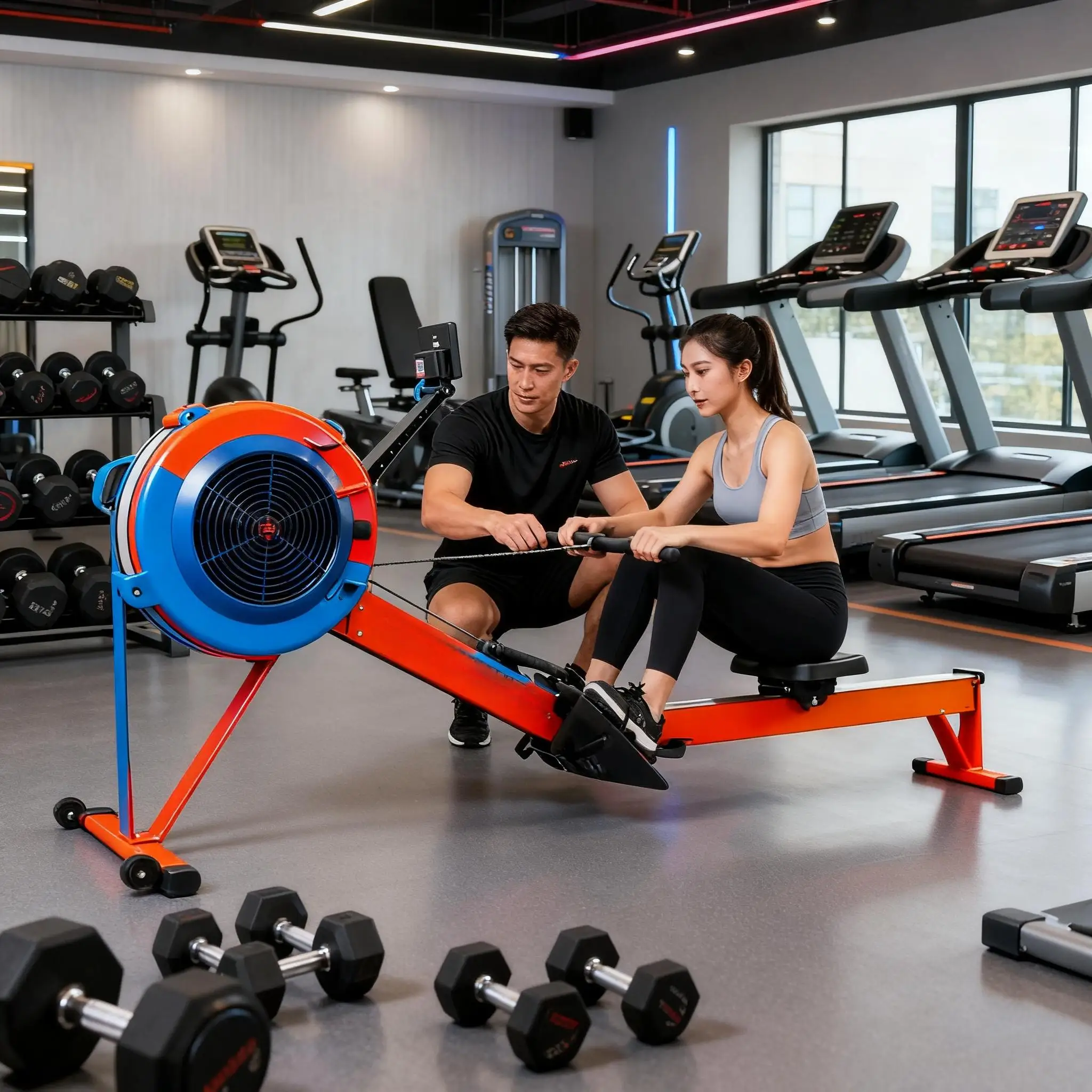 

Durable Plate Loaded Rowing Machine Linear Bearings Commercial Strength Equipment For Back Training Gym Club Professional Use