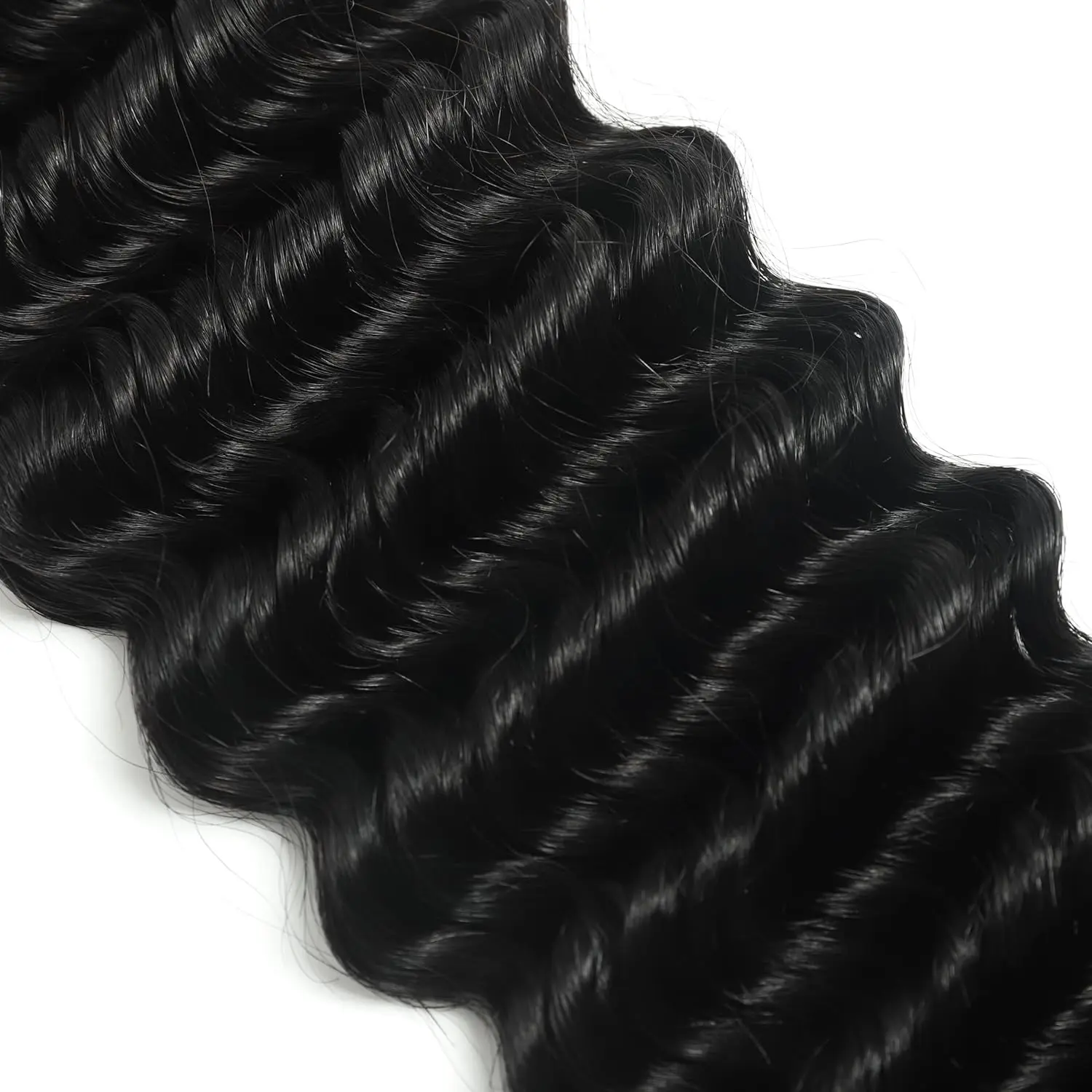 Water Wave Human Braiding Hair, Bulk Braiding Hair For Boho Braids (1pack-2bundles)  100%Unprocessed Brazilian Virgin Human Hair