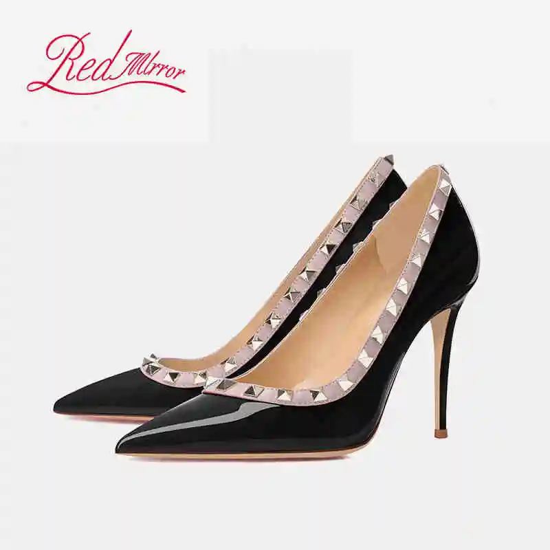 

zapatillas de mujer Shoes Woman Luxury Shoes For Women Brand Pumps Pointed Toe rivet High Heels Party Elegant Ladies Shoes 2025