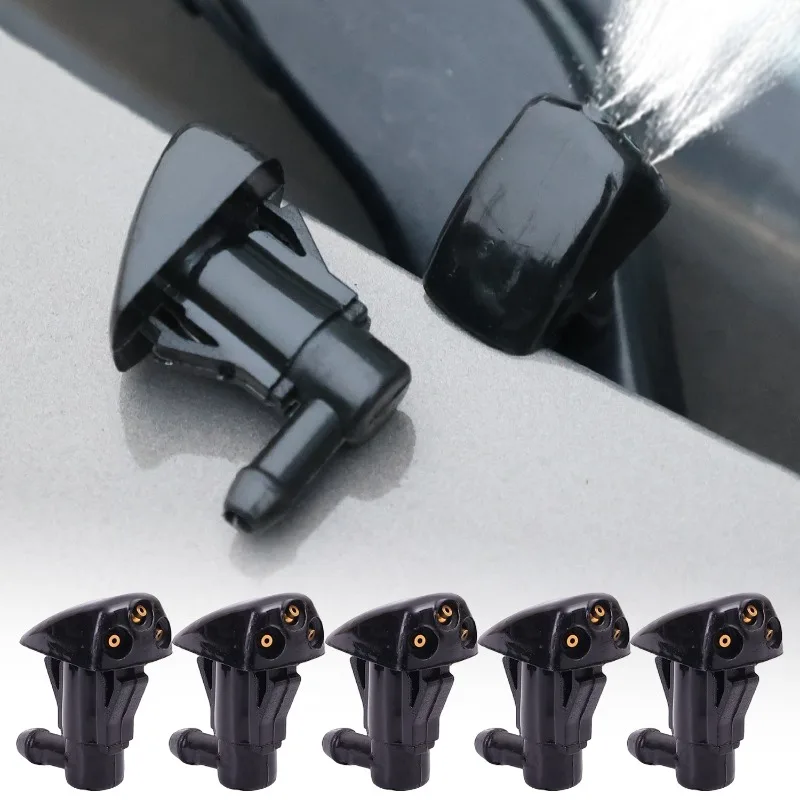 Universal Three-eye Hole Car Wiper Nozzles Windshield Wiper Washer Spray Jetfor Auto Windscreen Wipers Accessories 1/2/4/8/10PCS