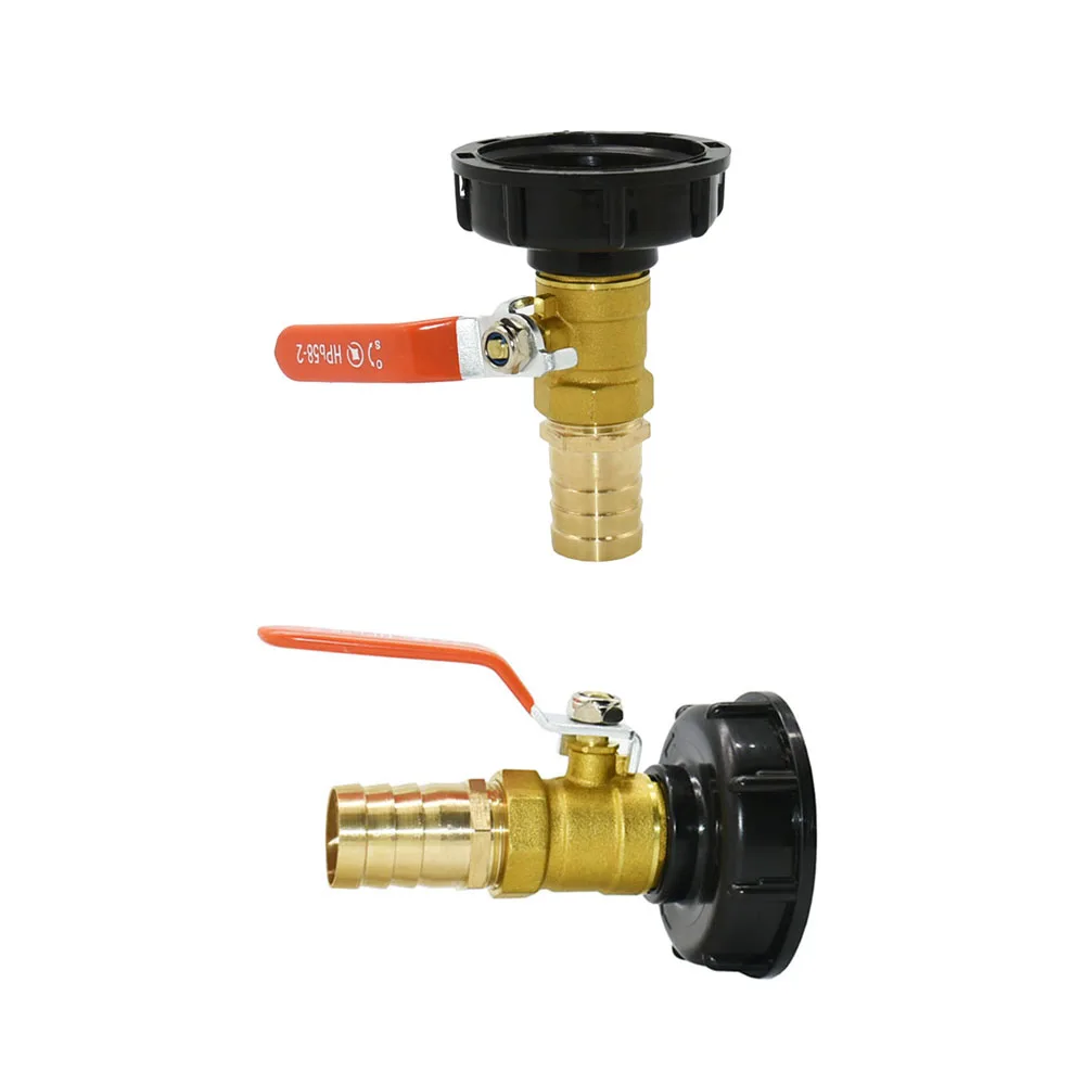 S60 to 25mm Brass Tap Hose Connector 1000L IBC Water Tank Adapter DN20 Outdoor Rainwater Collection Bucket Connector