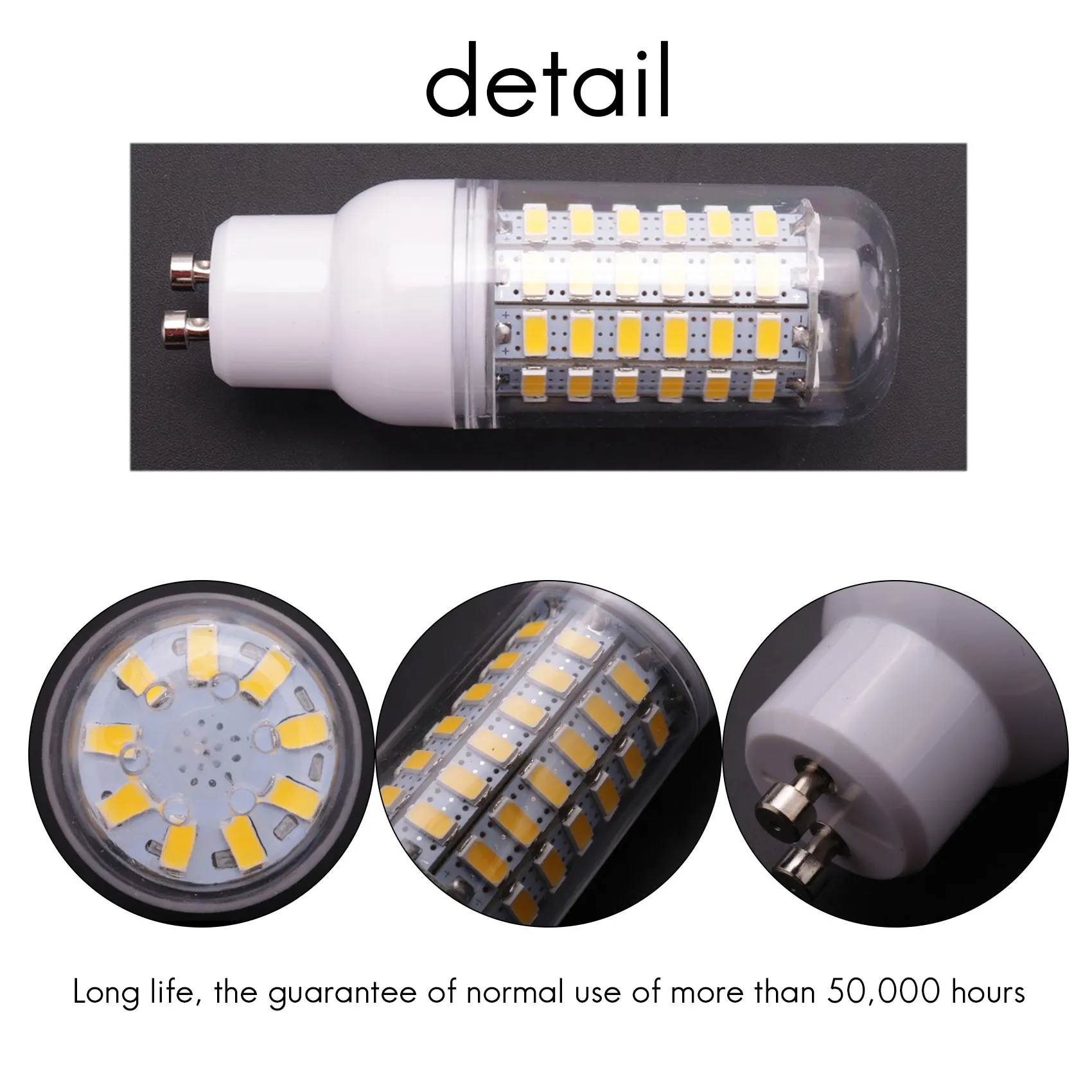 AA63 HOT GU10 10W 5730 SMD 69 LED لمبات LED ضوء الذرة LED مصباح توفير الطاقة 360 درجة 200-240 فولت