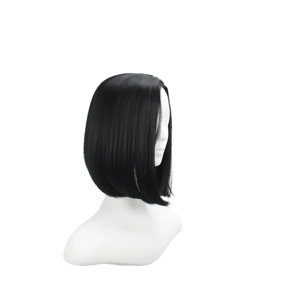 Valo-rant Viper Cosplay peluca pelo negro para mujeres hombres disfraz de fiesta de Halloween