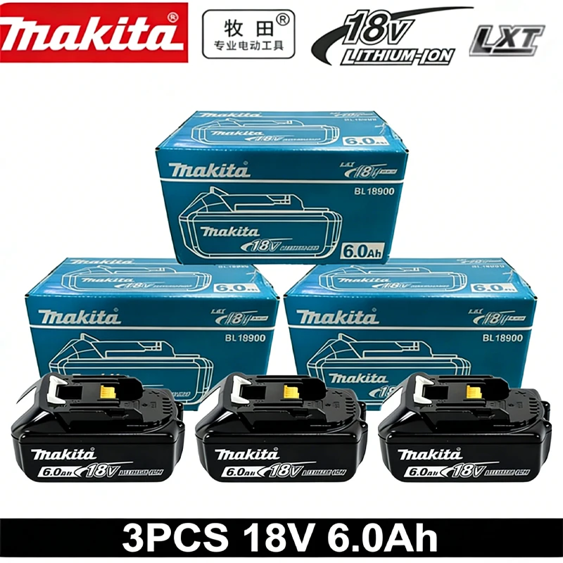 

Оригинальный аккумулятор Makita 18V 6.0Ah 6000 мАч с зарядным устройством для электроинструментов Makita 18V DDF487 DTW700 GBA404 DUC150Z DHR183Z
