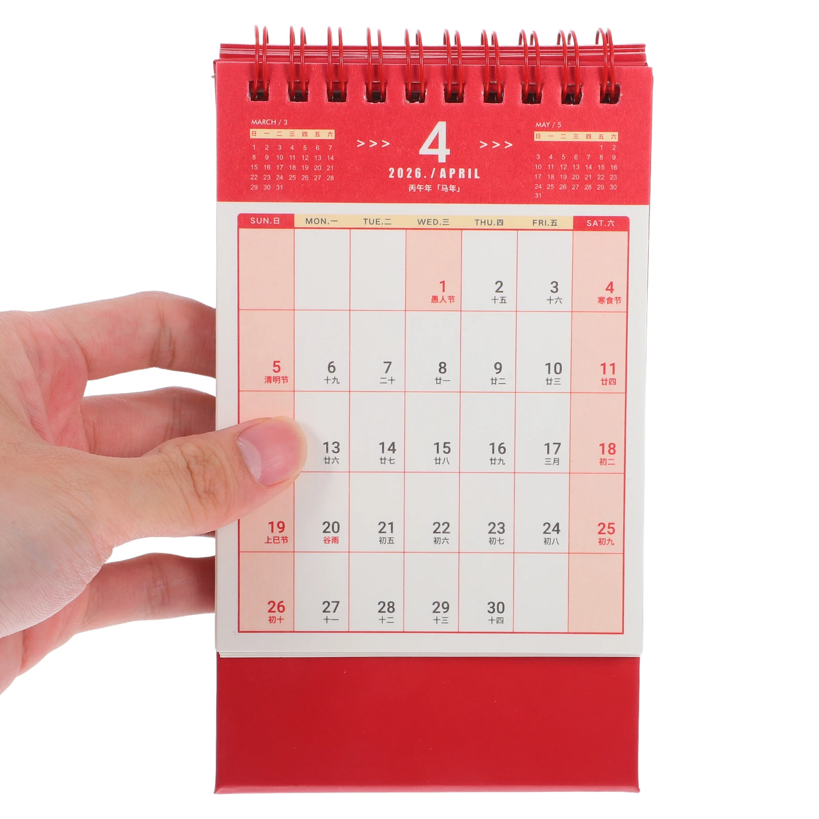 

2026 Desk Calendar Cute Little Aesthetic Mini Office Ultra Thin Small Paper Planner Daily