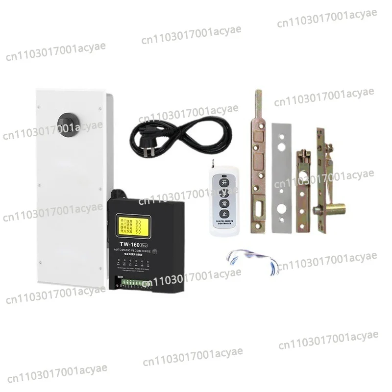 Intelligent automatic floor spring, glass door with self-locking function, electric swing door machine single