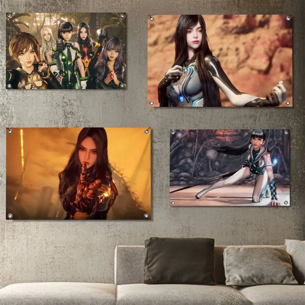 

game EVE Stellar Blade Raven High-Quality Flag Tapestry Printed Wall Decor Indoor Outdoor Use for Party Home Bar