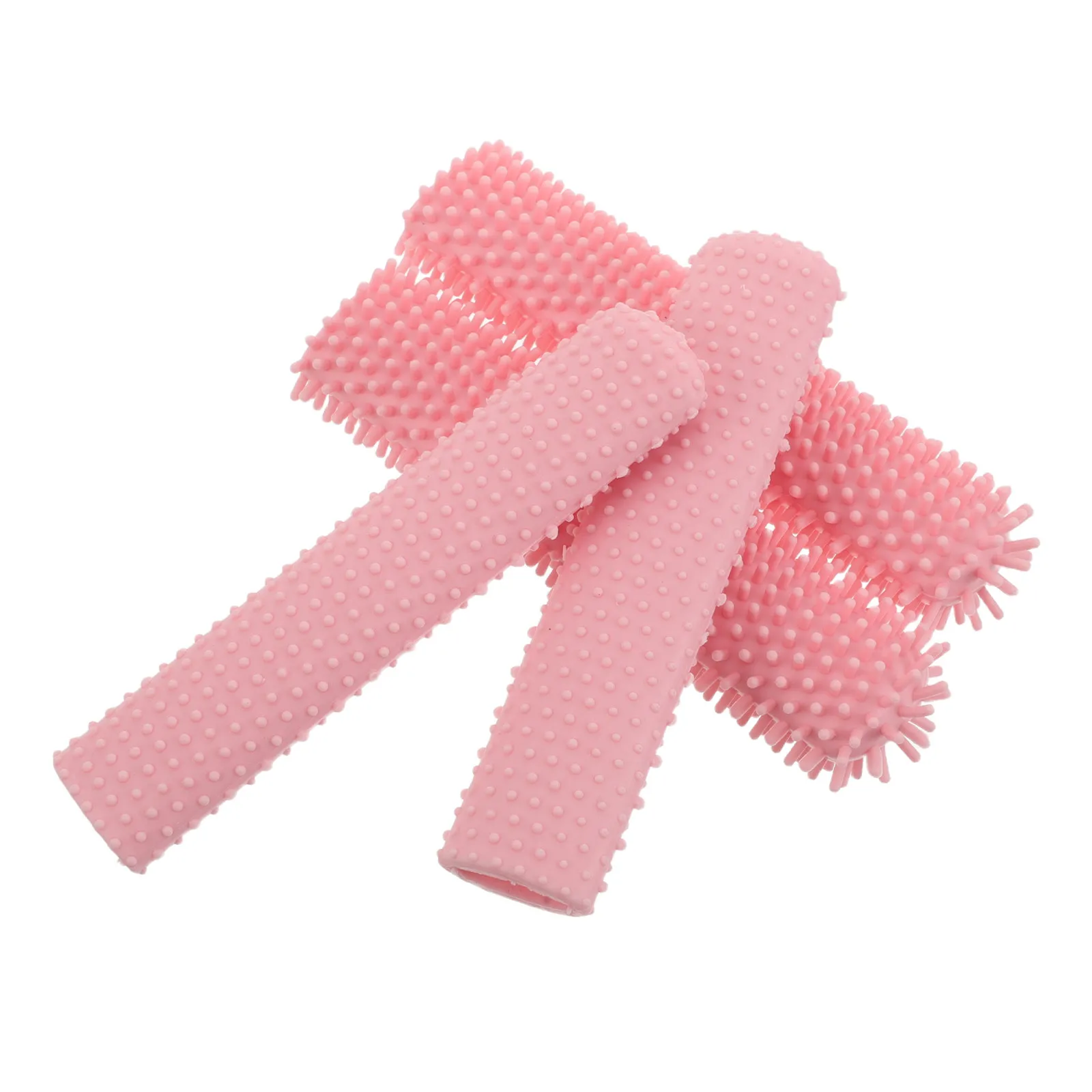 4Pcs Foot Cleaning Brush Replacement Soft Silicone Heads for Shower Toe Gap Cleaning Deep Exfoliating Foot Scrubber Brush