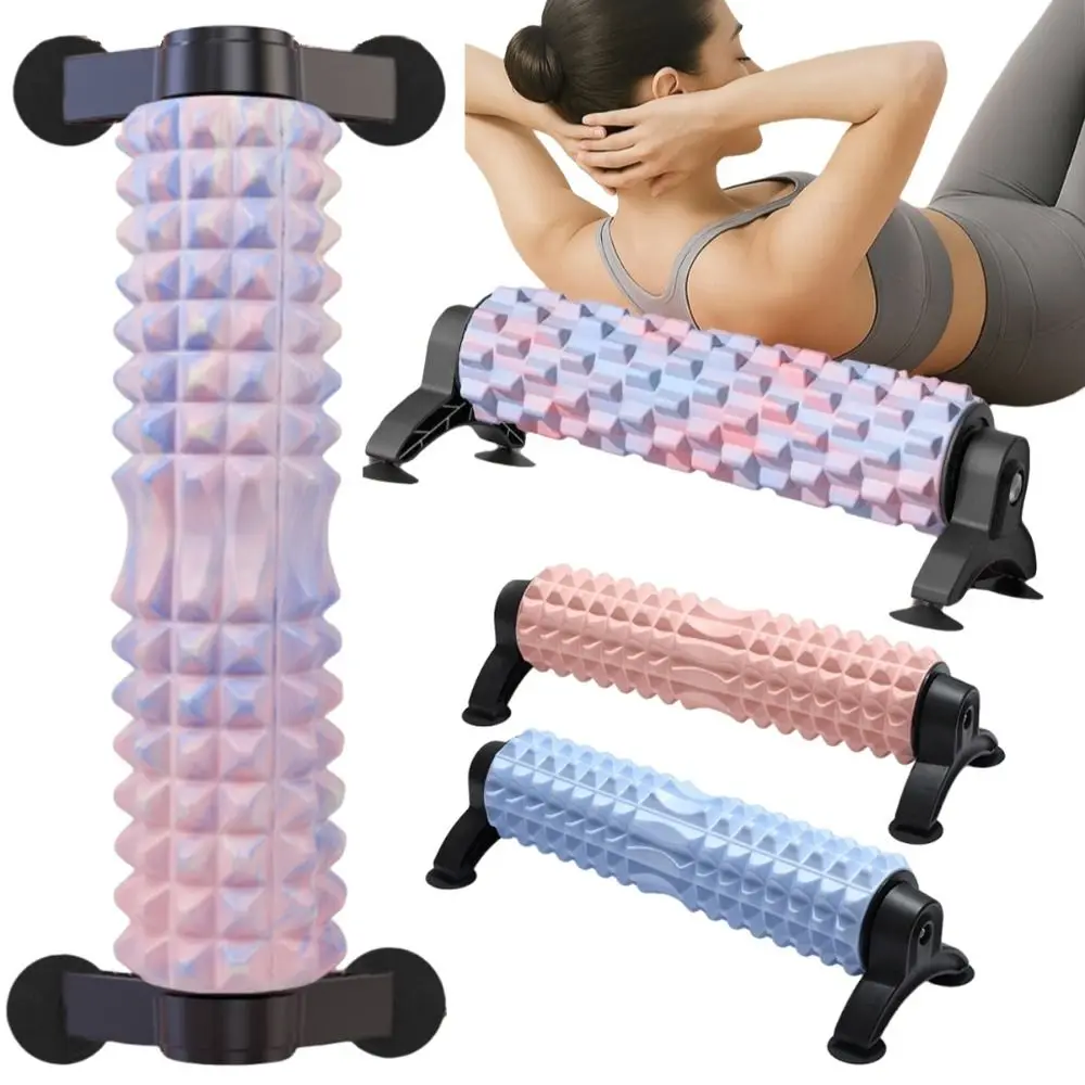 Non-Slip Suction Cup Foam Roller Stable with Stand EVA Yoga Column Multifunctional Thickened Muscle Massage Stick Pilates
