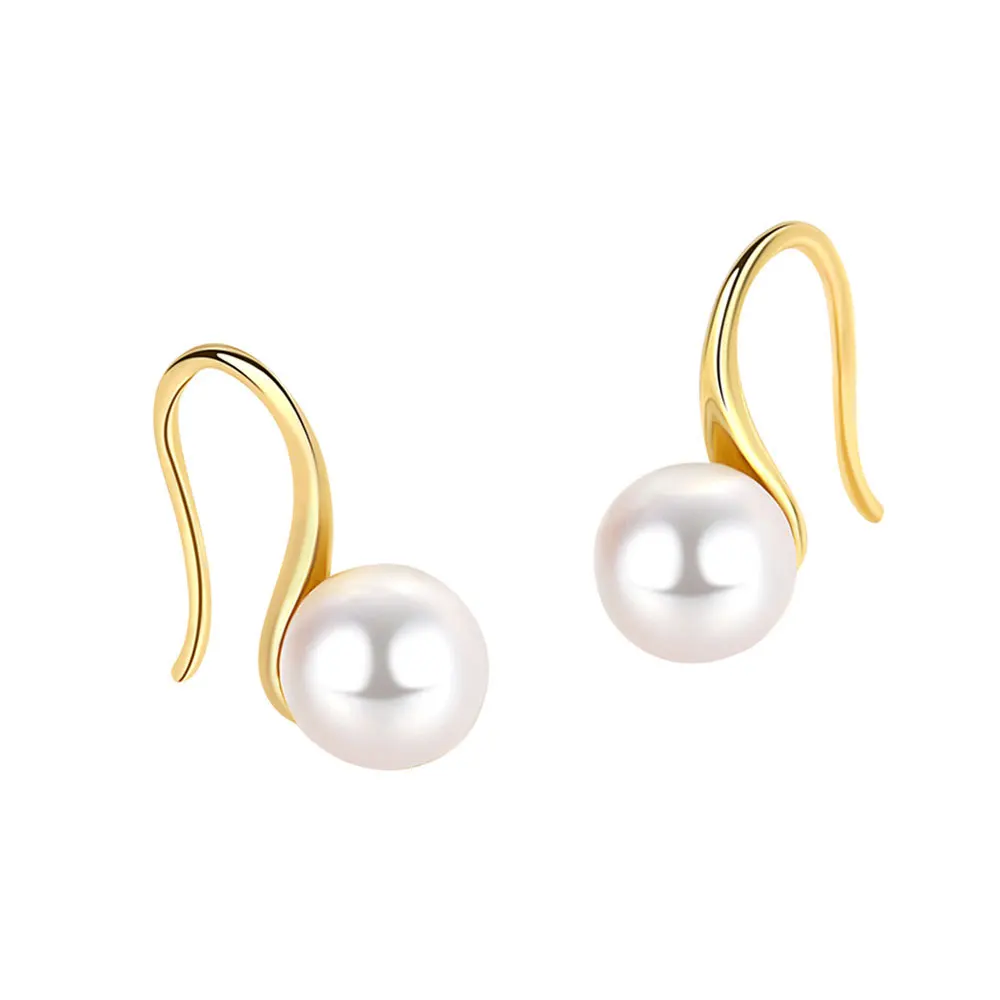 Fashion Freshwater Pearl Earrings For Women Gold Plated Stainless Steel Pearl Earring 2023 Trend Wedding Aesthetic Jewelry Gift image 6