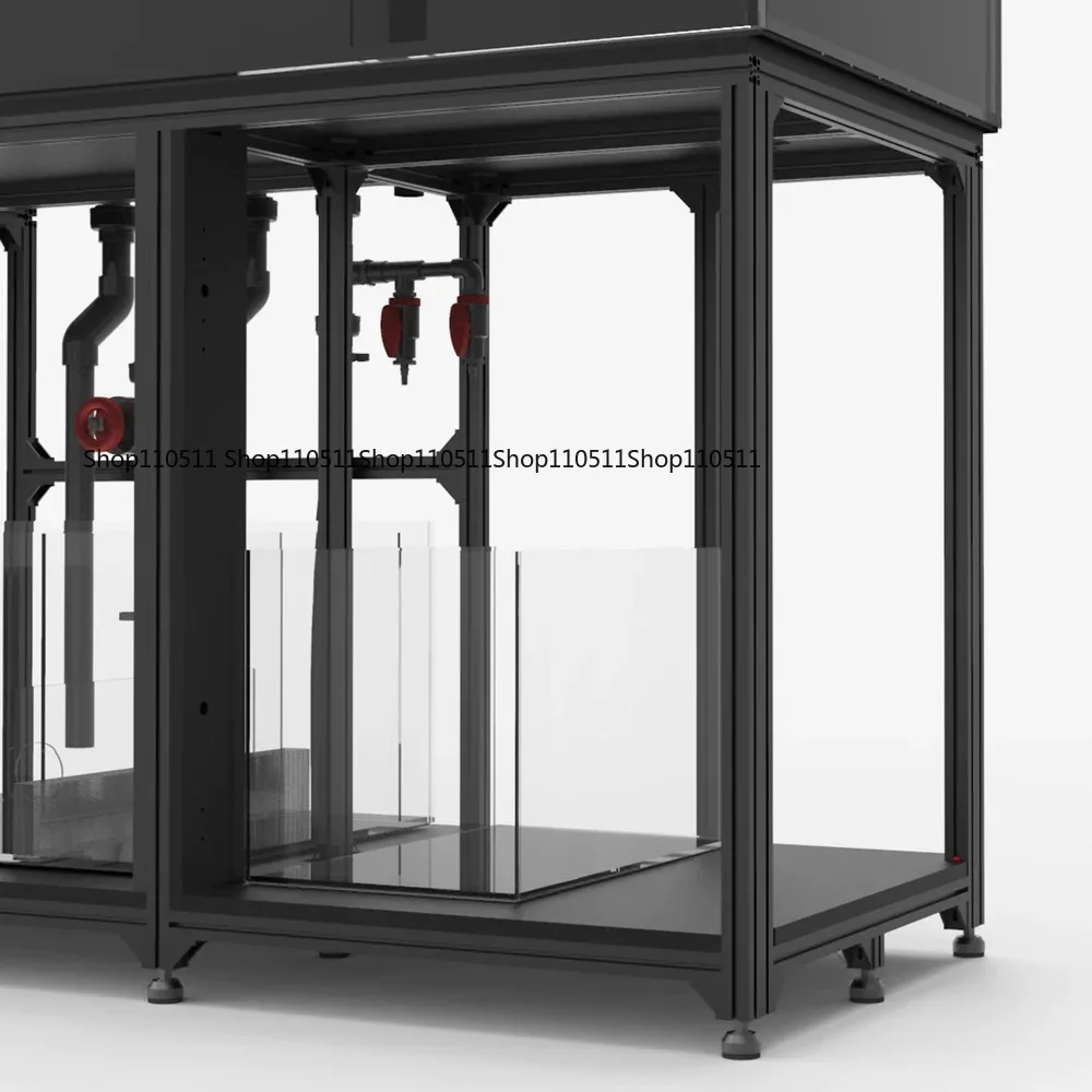 6-Foot Large Ultra-Clear Low-Iron Glass Saltwater Reef Tank with Catchment Filtration System