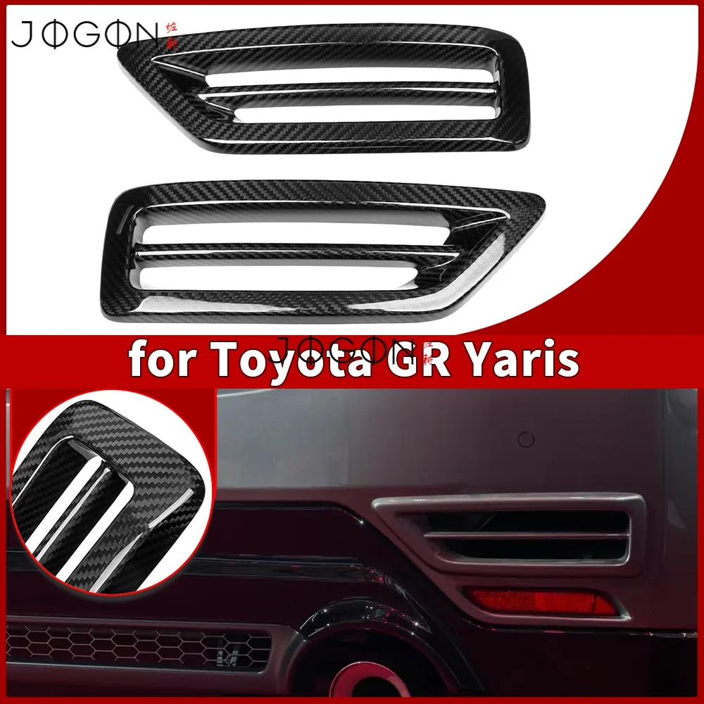 

For Toyota GR Yaris GXPA16 Morizo Aero Performance Package 2025-2026 Real Dry Carbon Fiber Rear Bumper Side Vent Intake Cover