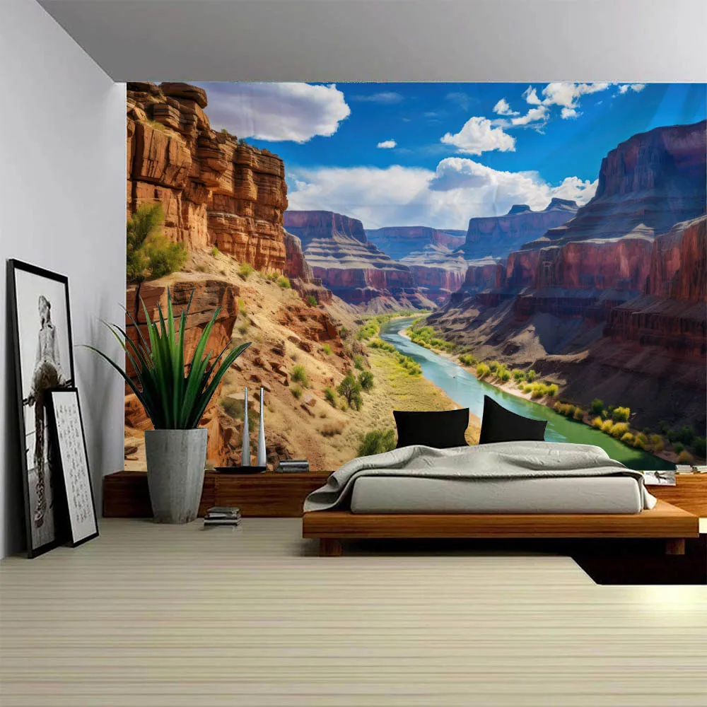 

Forest sky tapestry, cloud sunset landscape, home decoration, wall background, blankets, bed sheets, picnic mats, tablecloths