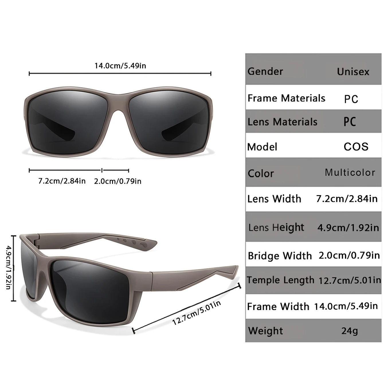 2 Packs Polarized Sunglasses UV Protection Classic Style Fishing Sports Sunglasses for Men Women Outdoor Cycling Hiking Driving - view 2