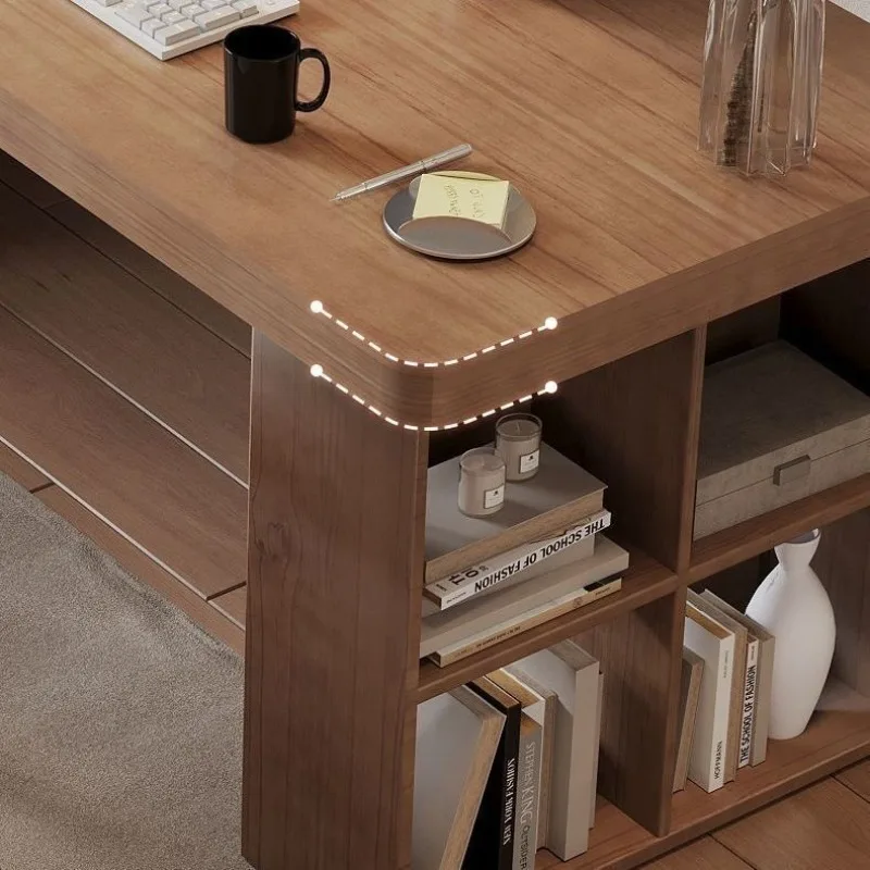 Meja ganda siswa anak kayu solid sederhana