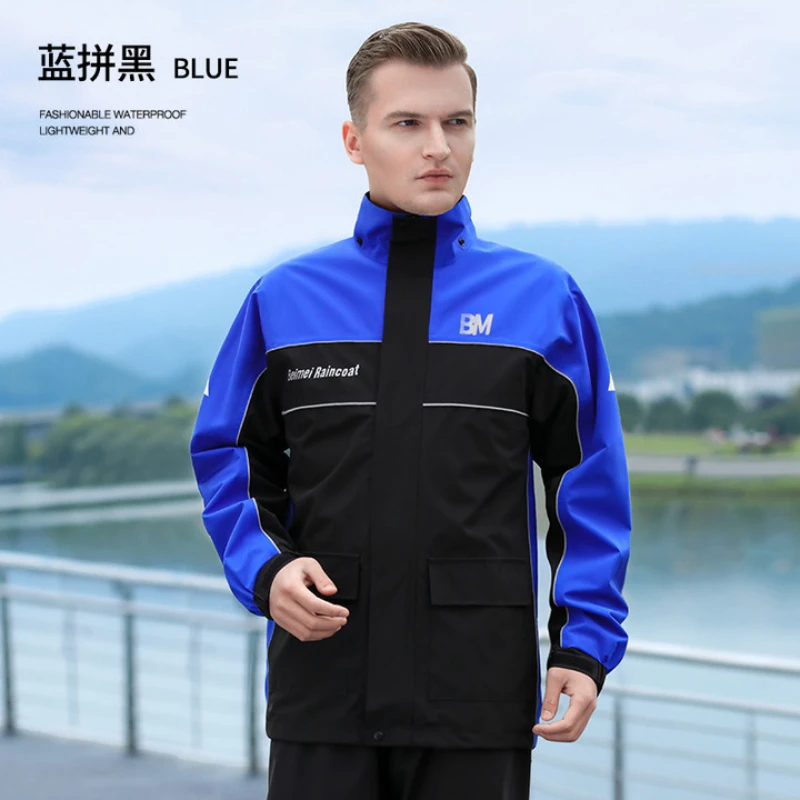 

Fashion Outdoor Raincoat Men Motorcycle Waterproof Rain Protection Raincoat Rain Jacket Luxury Capa De Chuva Rain Gear Poncho