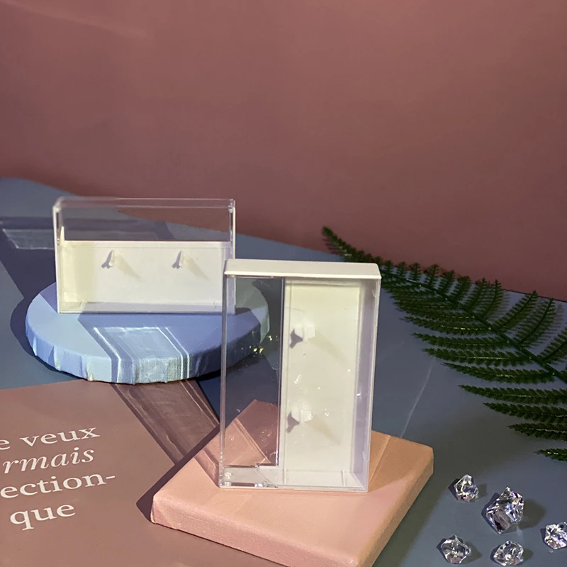 1pcs Practical Recording Blank Cassette Case Audio Storage Box Transparent Plastic Packaging Box Accessories