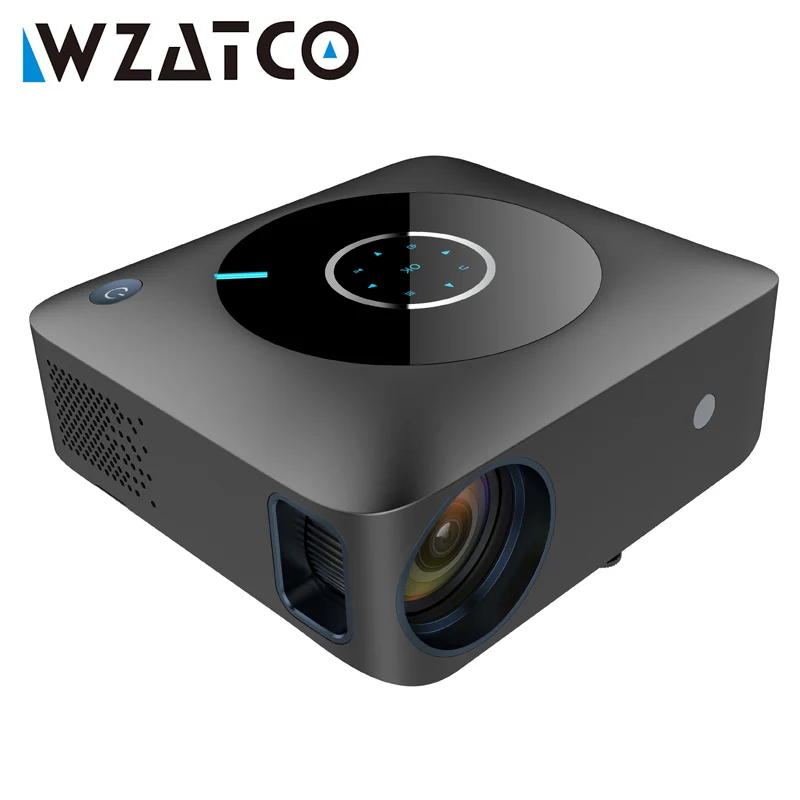 

WZATCO H1 Full HD 1920*1080P LED Projector Smart Android WIFI Video Proyector Home Theater Cinema Beamer with 4D Keyston