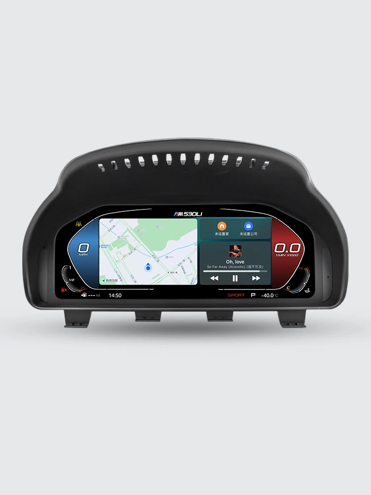 AUTOTOP 12.3 "Carplay Android Auto Digitale Instrumentenpaneel Voor BMW F10 F11 F18 F07 GT F06 F12 F01 F02 F03 F04 2008-2019, Navi - afbeelding 2