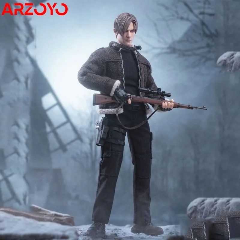 Nwtoys 1/12 Scale RPD Police Officer Leon Kennedy 6-inch Action Figure  Doll Full Set For Collection