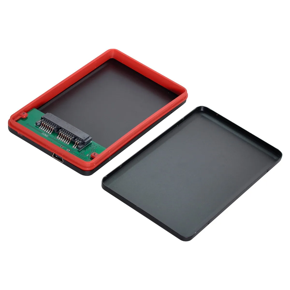 480Mbps USB 2.0 to 1.8 inch Micro SATA 16pin 7+9 SSD HDD External Hard Disk Enclosure 480Mbps to 1.8 inch Micro SATA