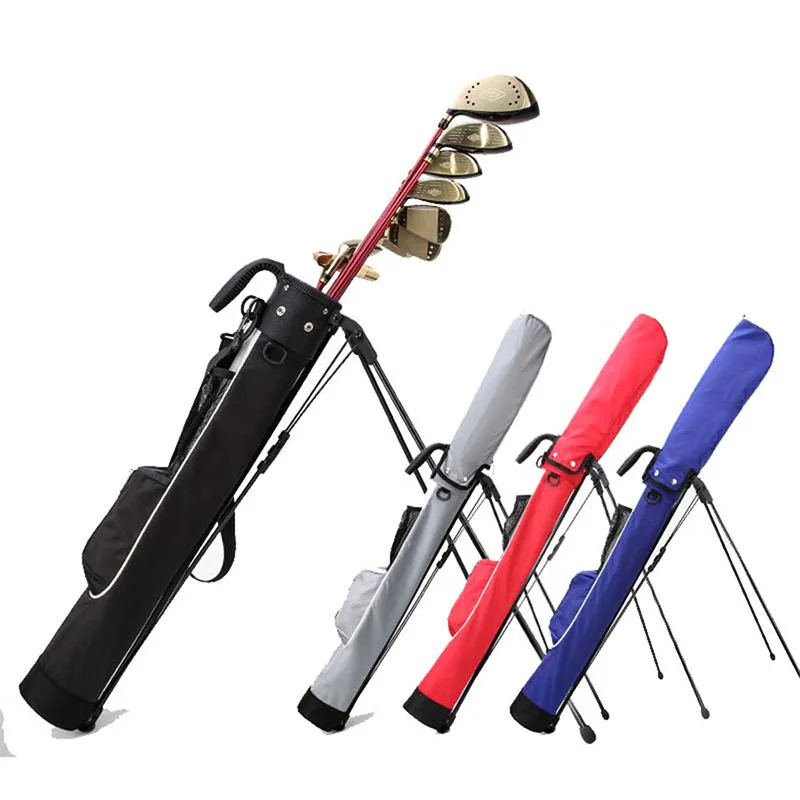 Portable Golf Bracket Bag Lightweight Waterproof Golf Gun Bag Support Stand Rack Large Capacity Carry Bag for 9 Clubs