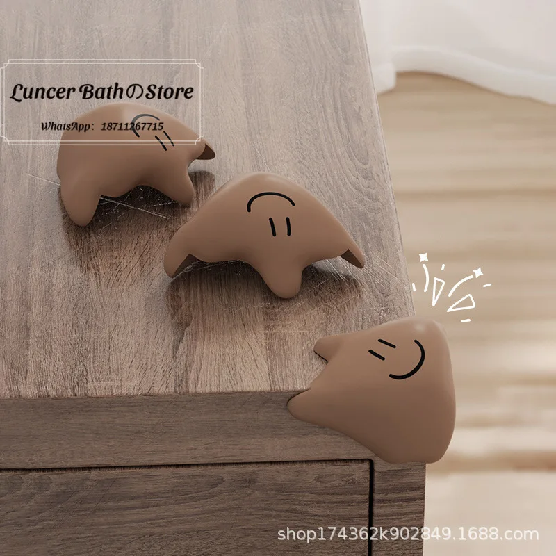 8pcs Silicone Anti-collision Corner Guard, Cartoon Furniture Edge Protector, Table Range Hood Corner Cover for Home Safety