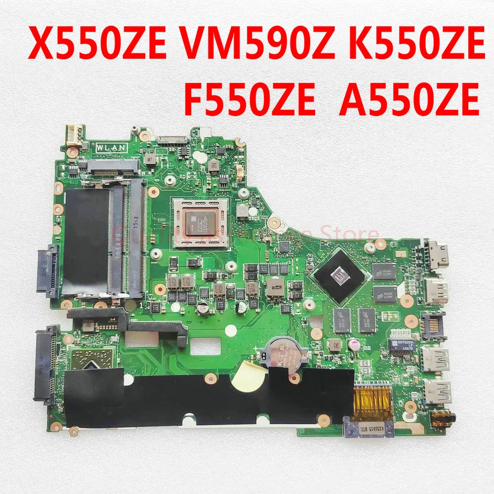 X550ZE For ASUS VM590Z K550ZE F550ZE A550ZE Laptop Motherboard X550Z Mainboard X550 X750 A10-7400P CPU