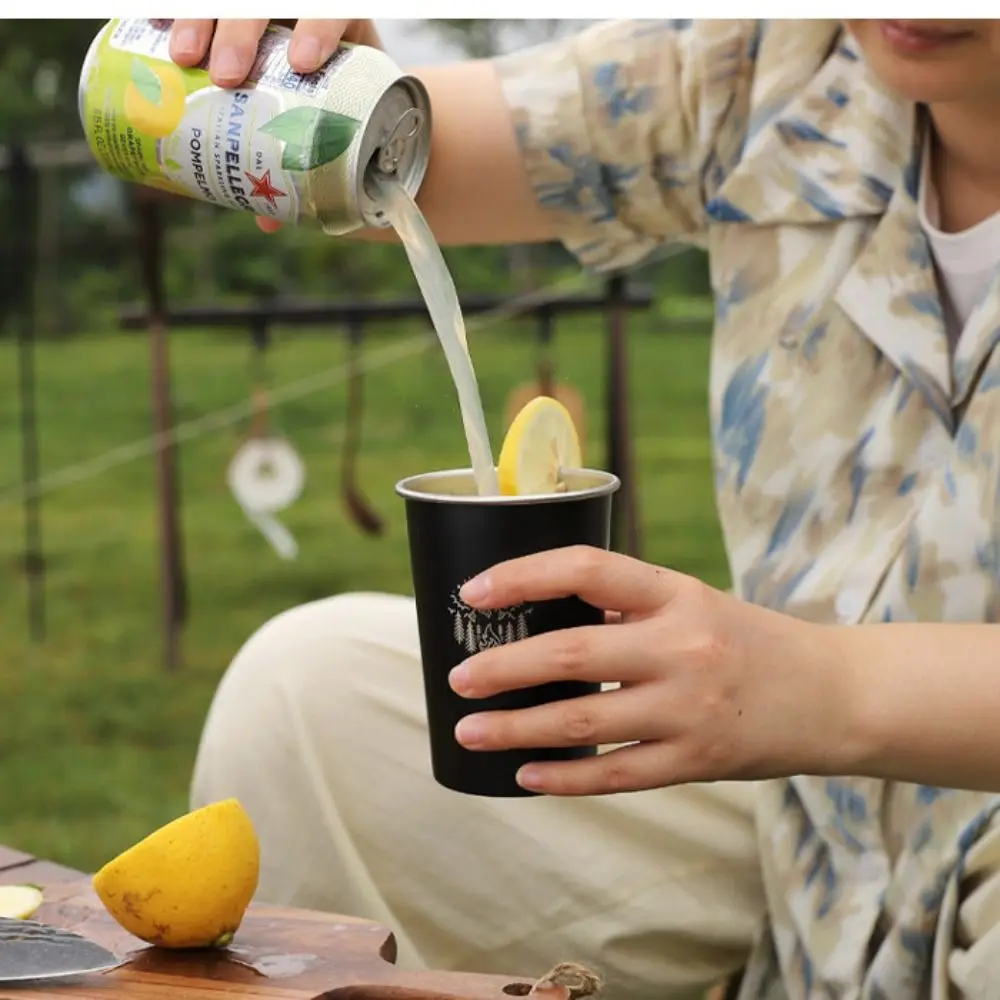 

Portable Stainless Steel Stainless Steel Cup Wide Mouth 350ML Capacity Coffee Cup Easy To Clean Beer Cup Bar Use