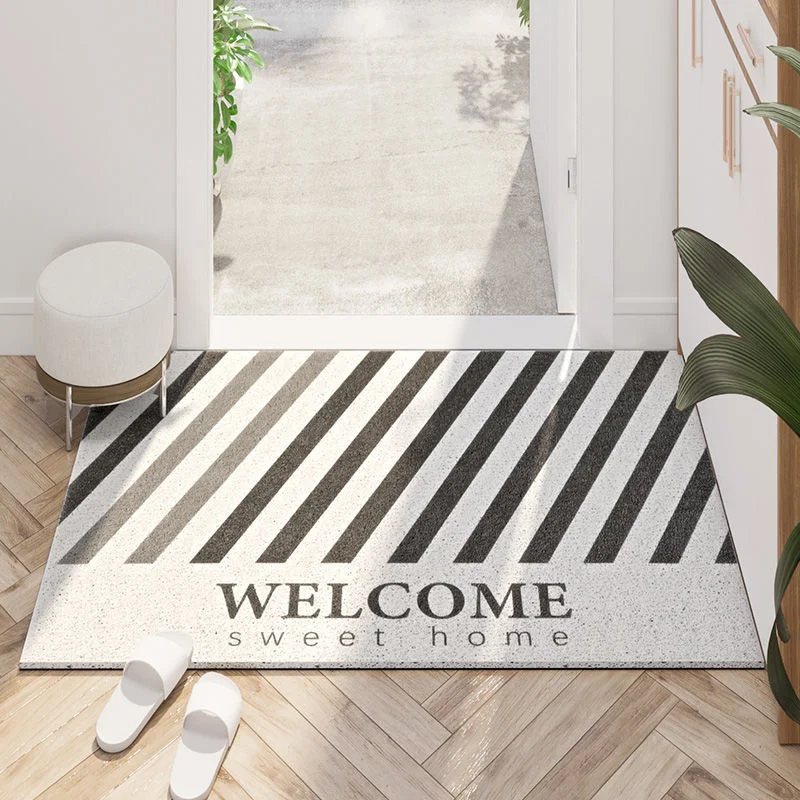 Rug Silk Circle Big Rug Doormat  Entry Door Floor Mat Anti Slip Simple Dust Removal Carpet Can Be Cut Carpets For Living Room