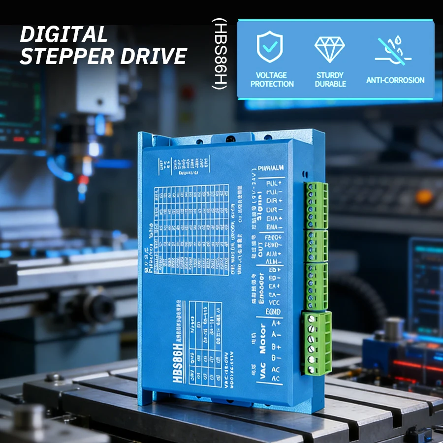 

Industrial Stepper Motor Driver Closed-Loop Stepper Motor Driver Kit - for CNC Router, Laser Engraver & Stepper Motor Systems
