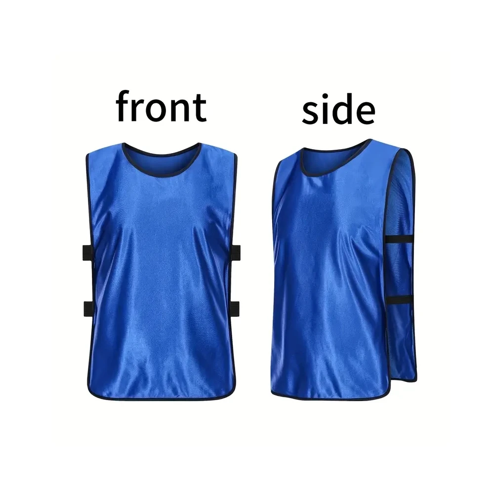 Football Pinnies Scrimmage Vests Set of 12 Practice Jersey for Team Training Activities Sports  Matches Party Games