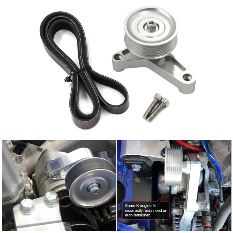 N26R-K-Series For Honda Civic Integra RSX K24 Swap Adjustable EP3 Idler Pulley Belt Kit Car Accessories - view 3