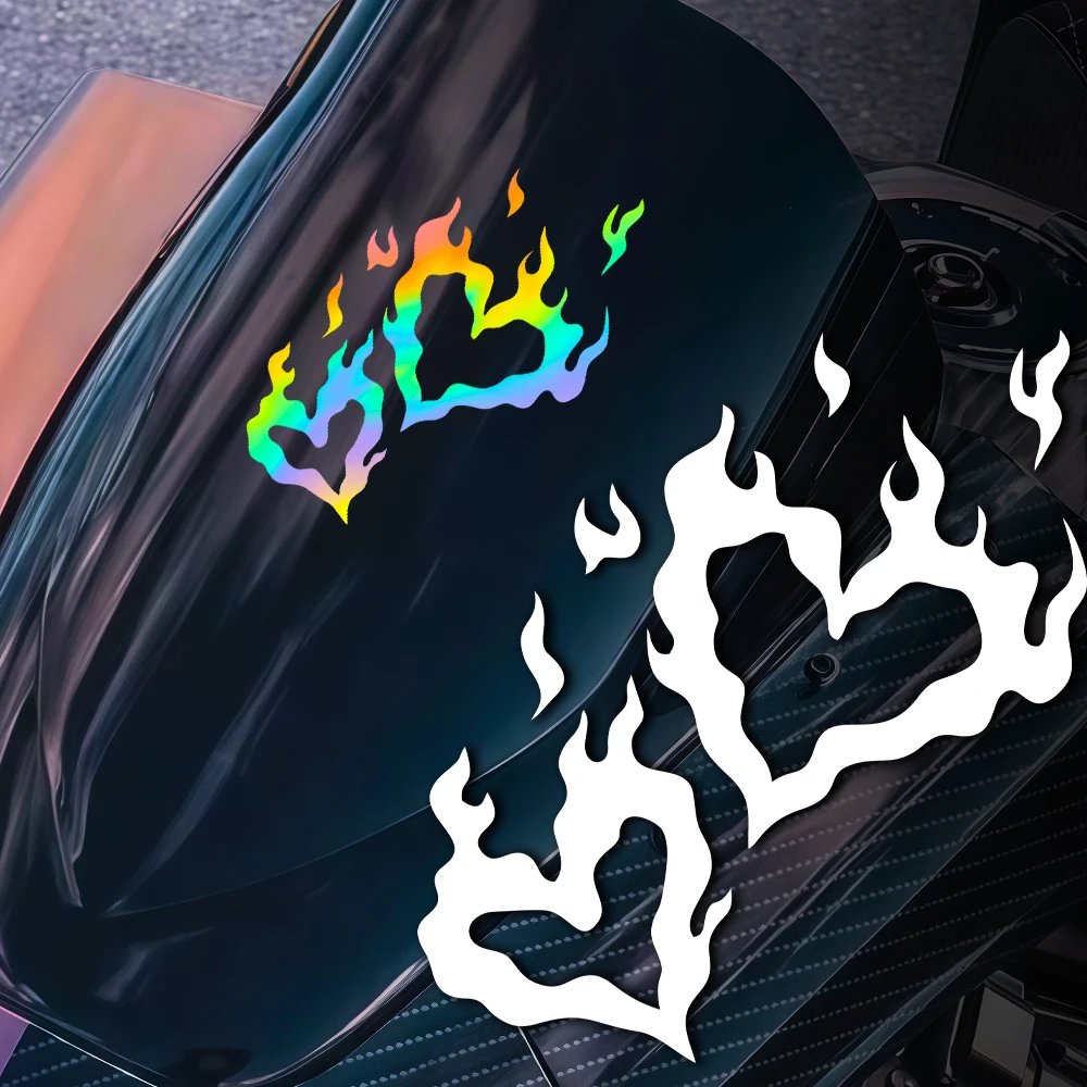 

1 шт. наклейка на мотоцикл с изображением пламенного сердца, самоклеящаяся виниловая наклейка для кофра, обтекателя, топливного бака, боковой панели, бампера автомобиля, окна, багажника