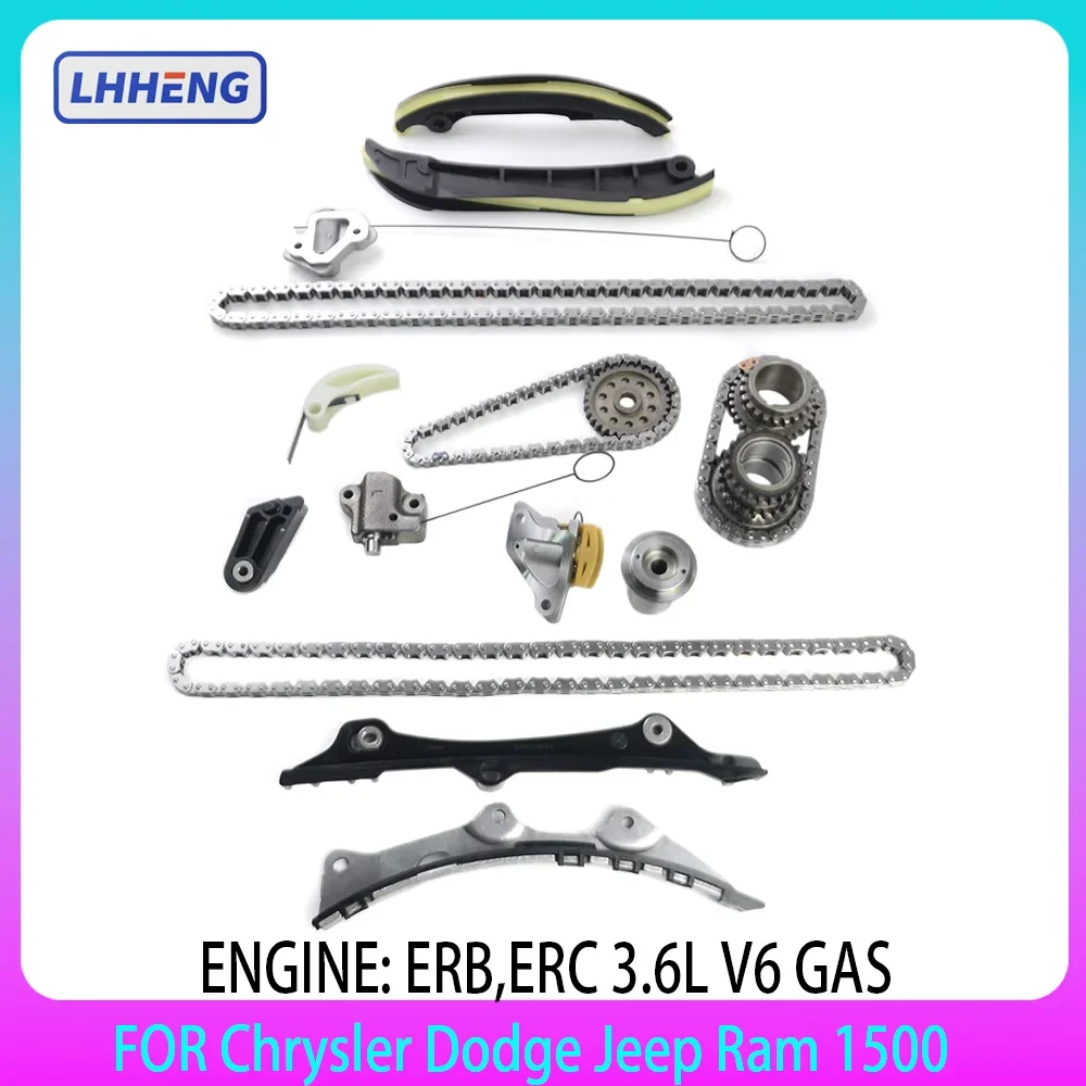 

Timing Chain Kit Replacement for 2011-2015 Chrysler Dodge Jeep Ram 1500 3.6L V6 Pentastar 5184352AF 5184355AF 5047891AA