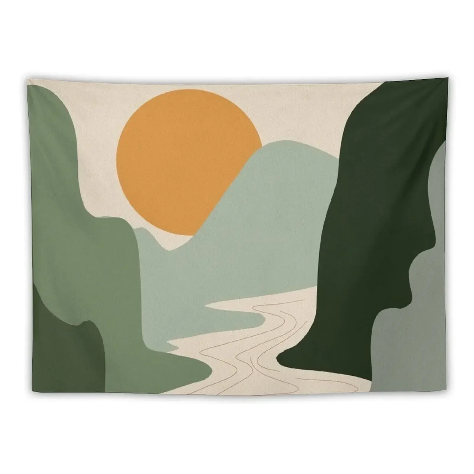 

Abstract Sunset Painting 7.2 Tapestry Decor For Room Room Decor For Girls Tapestry