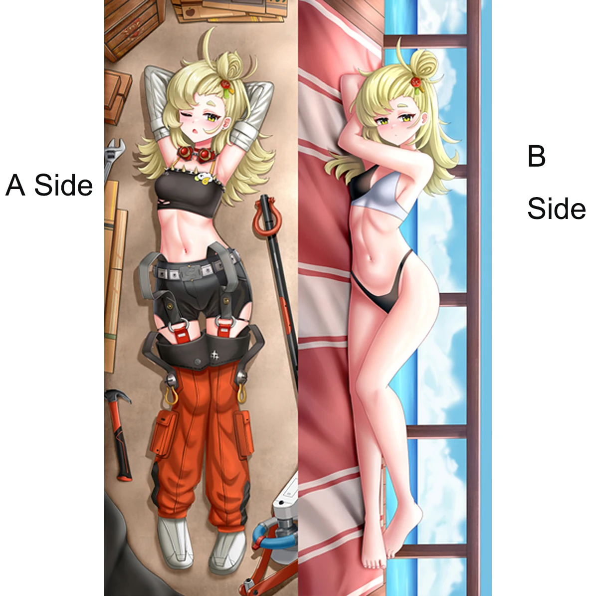 Game Zenless Zone Zero Cosplay Hug Body Pillow Case 2-Side Peachskin Hugging Pillow Case Piper Wheel Cushion Cover Body Cover