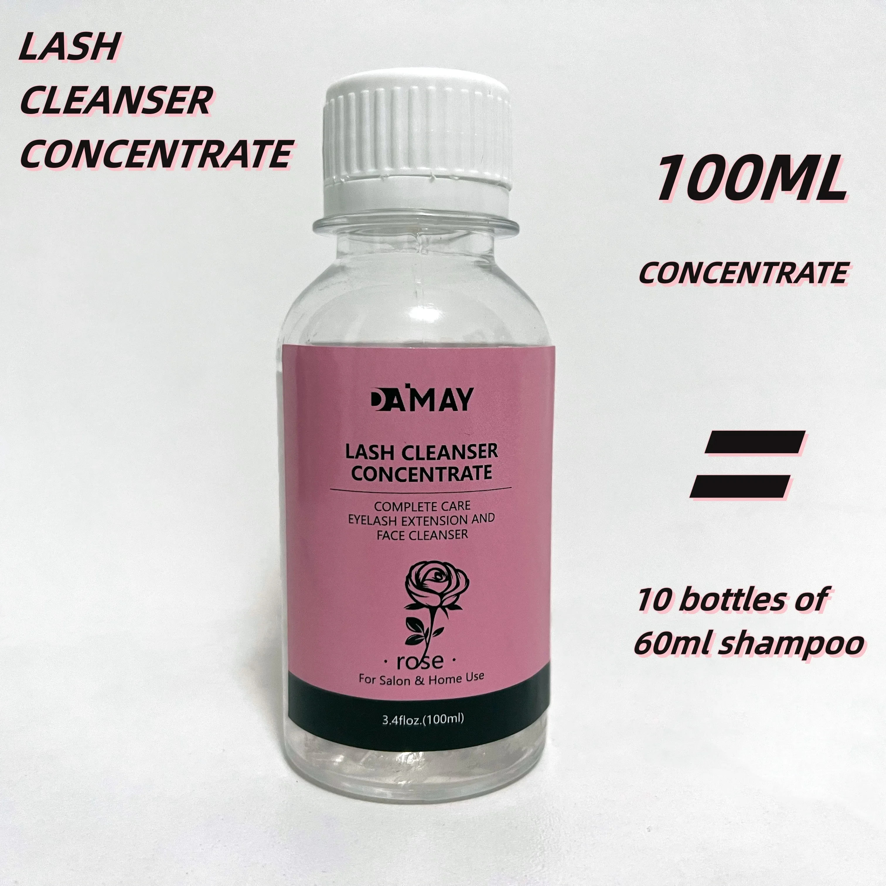 

1/2/3 PC 100ml Lash Shampoo Concentrate No Stimulation Lash Cleanser DIY Professional Eyelash Extension Bath Foam Makeup Remover