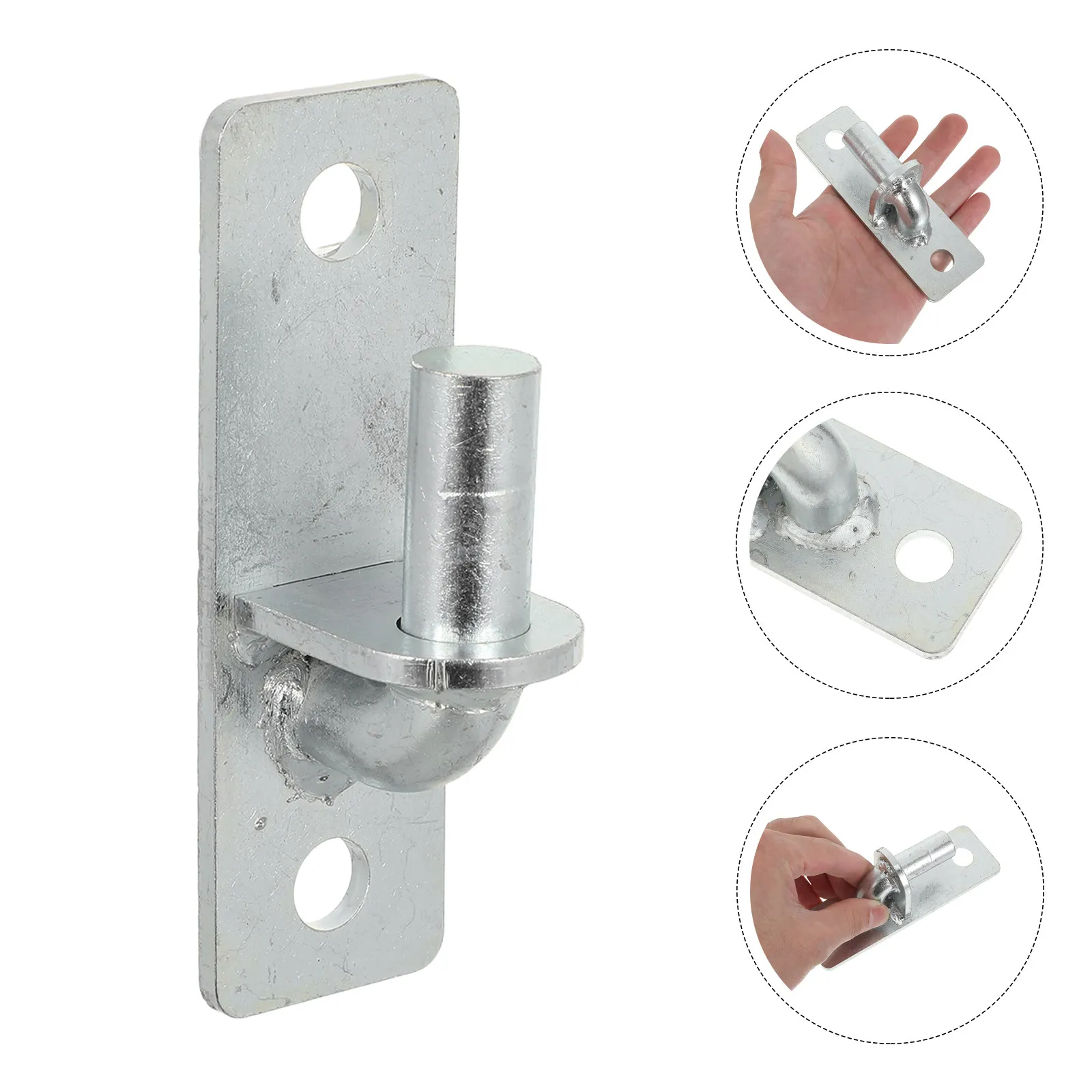 

4Pcs Wall Mount Gate Hinges Heavy Duty Corrosion Resistant Farm Barn Fence Gate Hinges Metal Outdoor Fence Post Hinge Set Silent