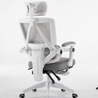 Modern Office Reclining Mesh Chairs Home Adjustable Latex Seat Swivel Desk Chair Ergonomic Computer Armchair with Lumbar Support