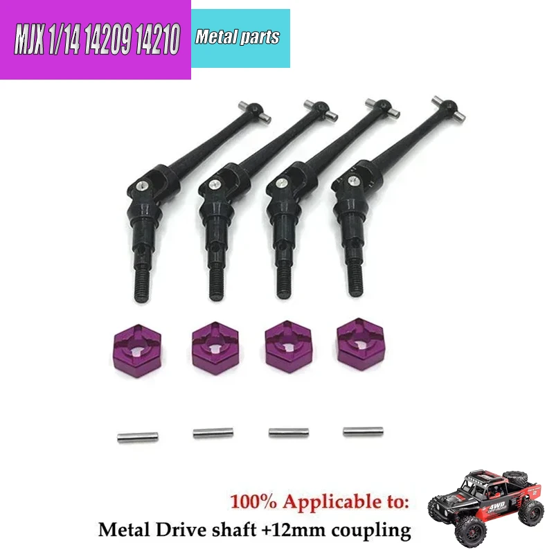 FOR HYPER GO MJX 1/14 14209 14210 H14BM RC Car Upgrade Parts Accessories Metal Fittings Steering Assembly with Bearings