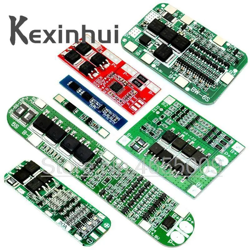 1S 2S 3S 4S 5S 6S 3A 15A 20A 30A Li-ion Lithium Battery 18650 Charger PCB BMS Protection Board For Drill Motor Lipo Cell Module