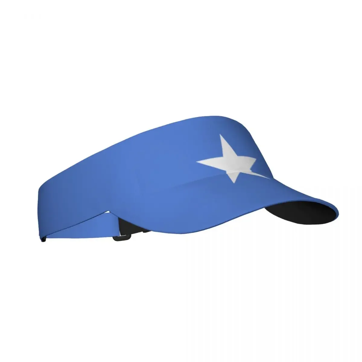 Summer Sun Hat Adjustable Visor UV Protection Top Empty Somalia Flag Sport Sunscreen Cap