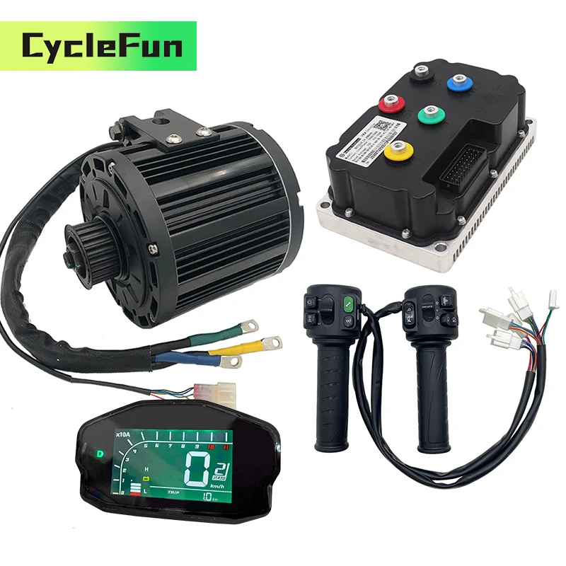 

QS138 4 кВт двигатель PMSM среднего привода с контроллером Fardriver ND72530, дисплей DKD и дроссельной заслонкой T08 для электрического мотоцикла, скутера