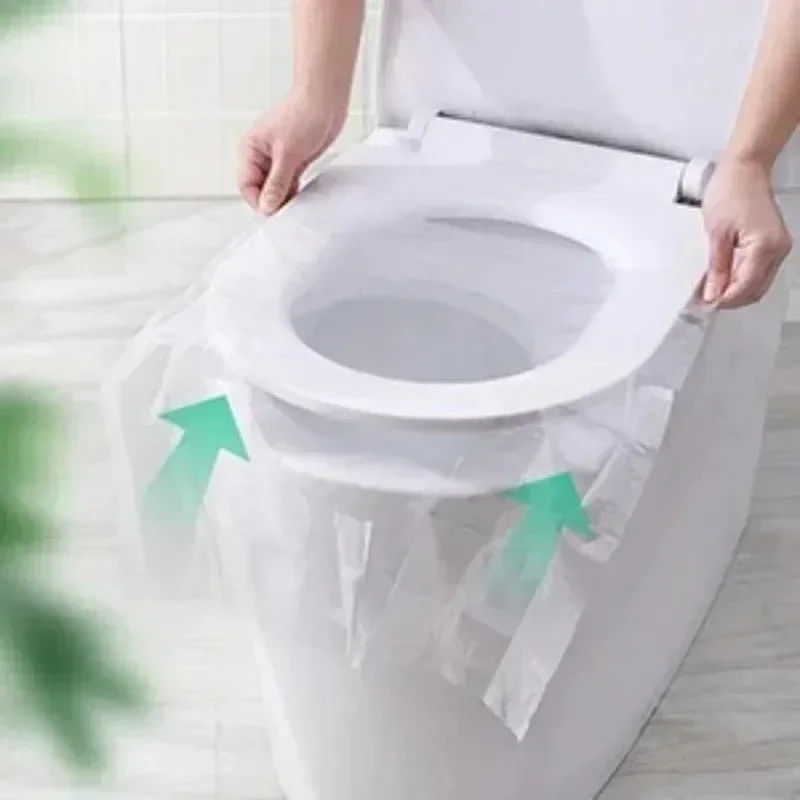 

10pcs Toilet Accessories Universal Hotel Toilet Seats Cover Protector Cases for Mat. Supplies Travel Household Items
